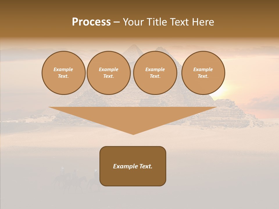 Archeology Visitors Steps PowerPoint Template