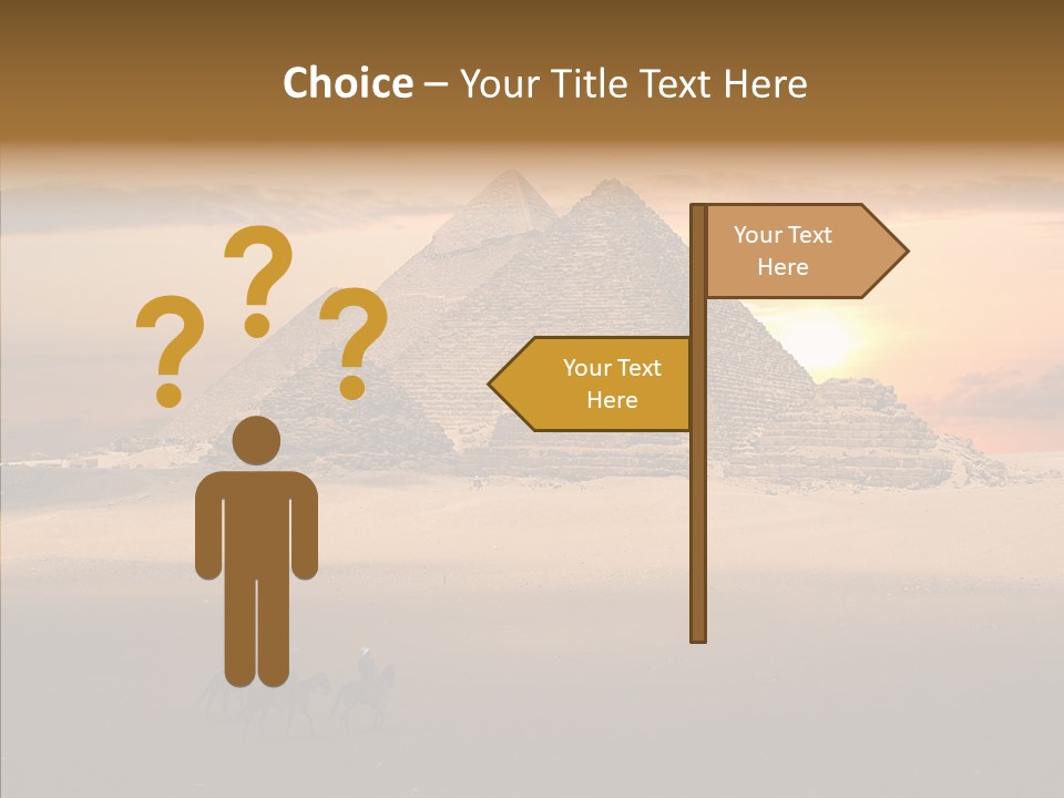 Archeology Visitors Steps PowerPoint Template