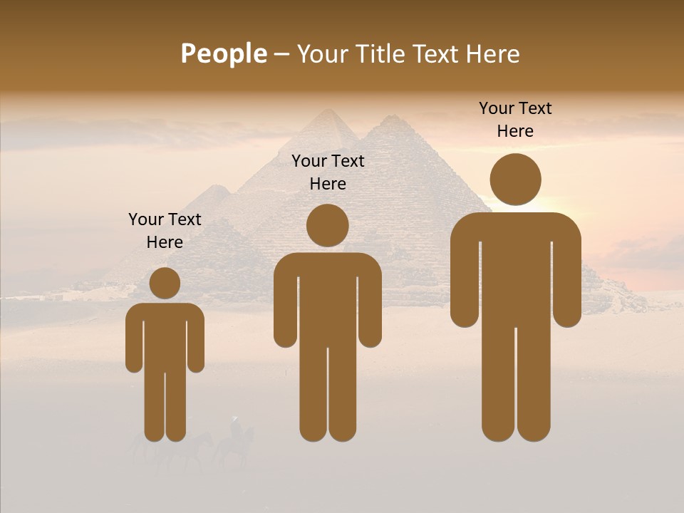 Archeology Visitors Steps PowerPoint Template