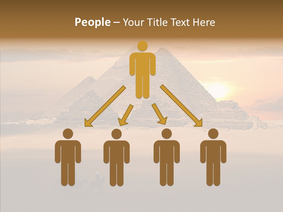 Archeology Visitors Steps PowerPoint Template