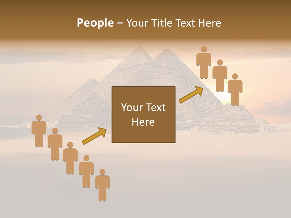 Archeology Visitors Steps PowerPoint Template