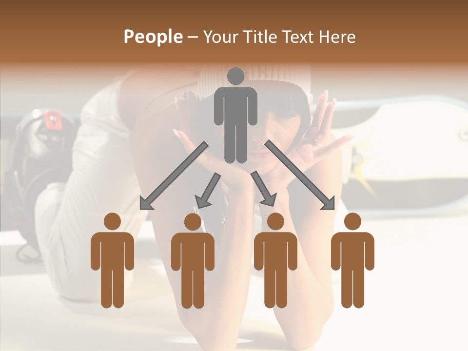 Women Skiers Ski PowerPoint Template