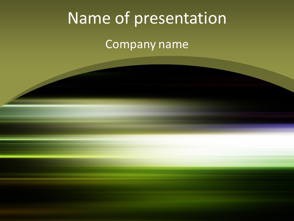 Light Shining Abstract PowerPoint Template