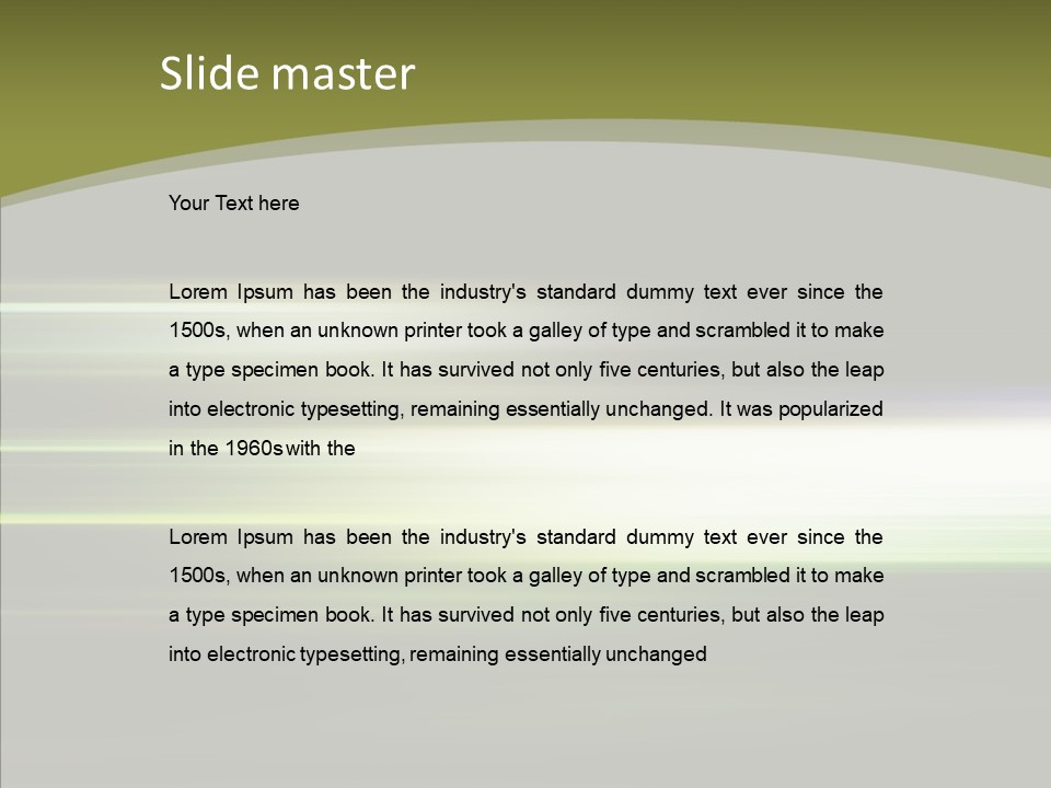 Light Shining Abstract PowerPoint Template