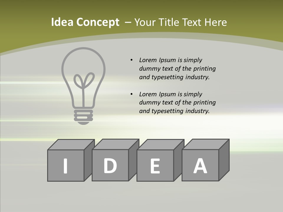 Light Shining Abstract PowerPoint Template