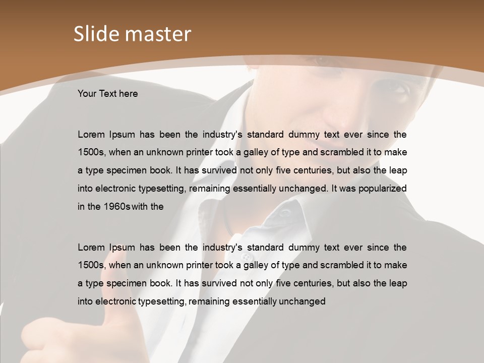 Thumb Lifestyle Teen PowerPoint Template