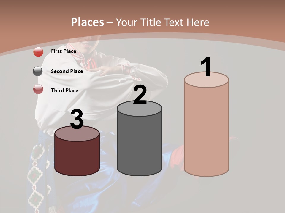 Alone Costume Young PowerPoint Template