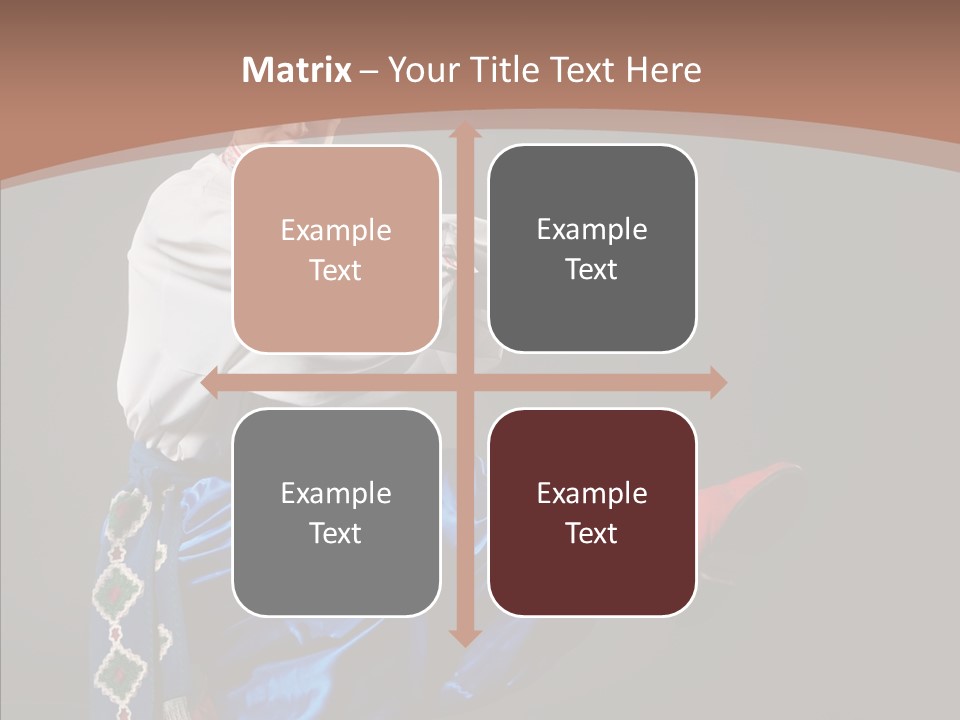 Alone Costume Young PowerPoint Template