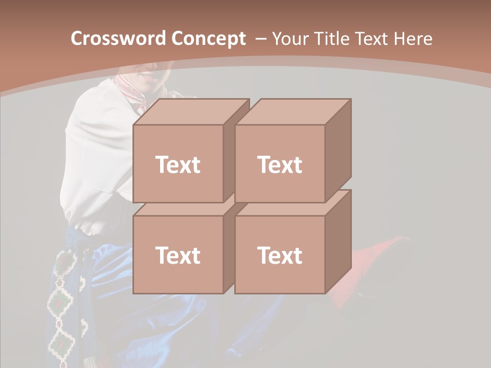 Alone Costume Young PowerPoint Template
