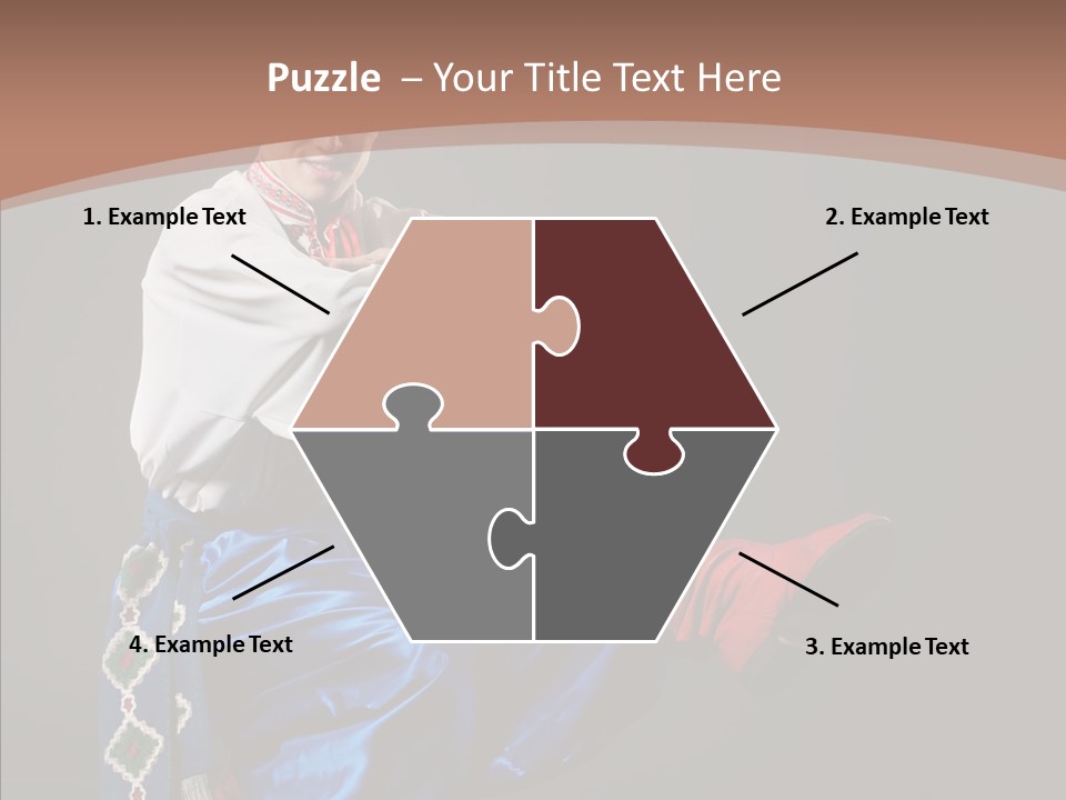 Alone Costume Young PowerPoint Template