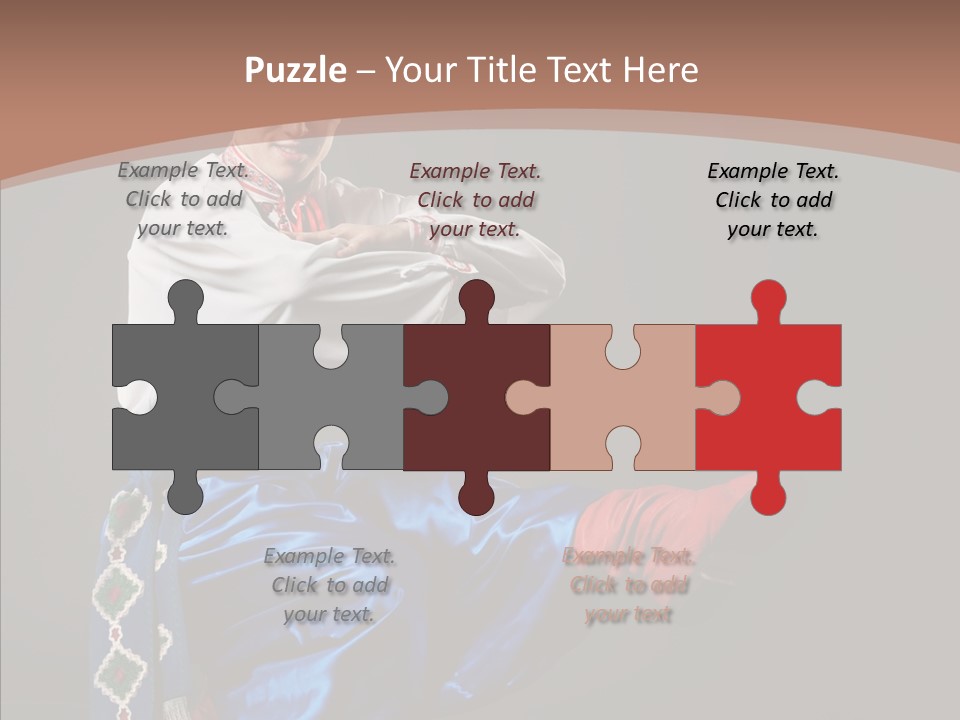 Alone Costume Young PowerPoint Template