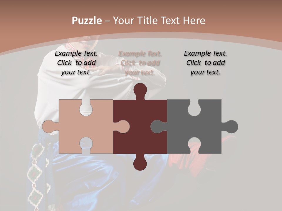 Alone Costume Young PowerPoint Template