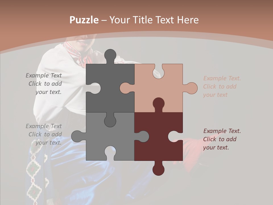 Alone Costume Young PowerPoint Template