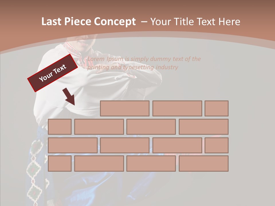 Alone Costume Young PowerPoint Template