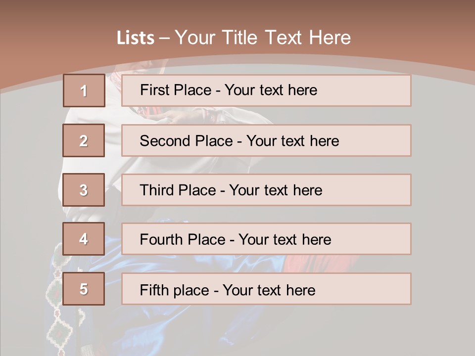 Alone Costume Young PowerPoint Template