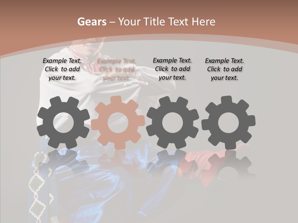 Alone Costume Young PowerPoint Template