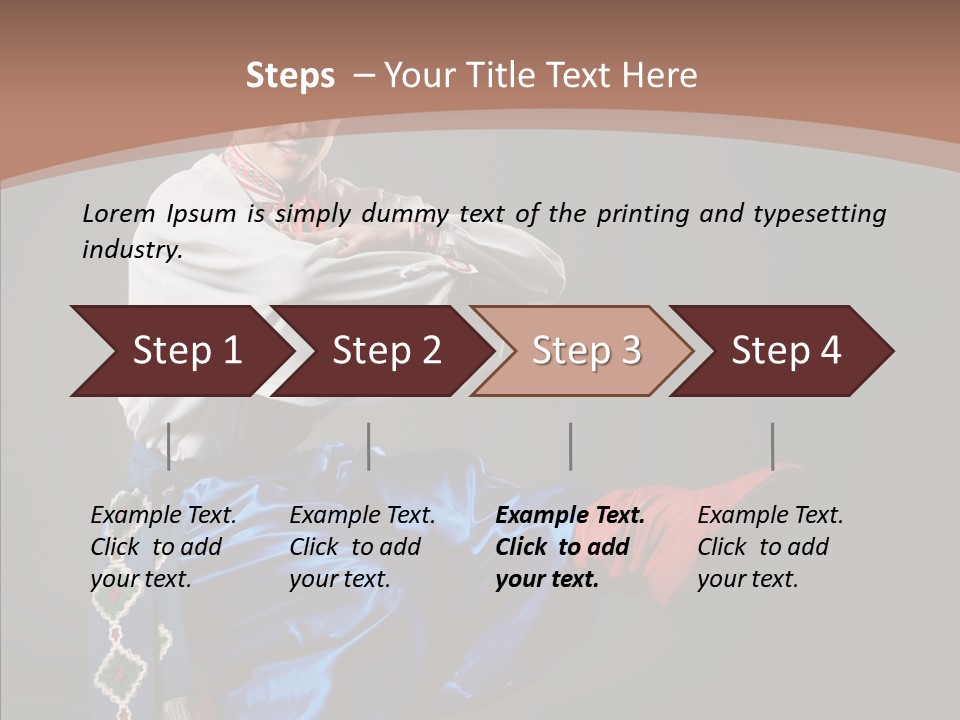 Alone Costume Young PowerPoint Template
