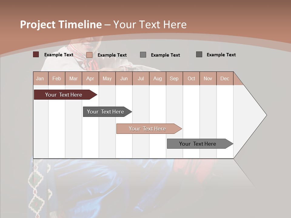 Alone Costume Young PowerPoint Template