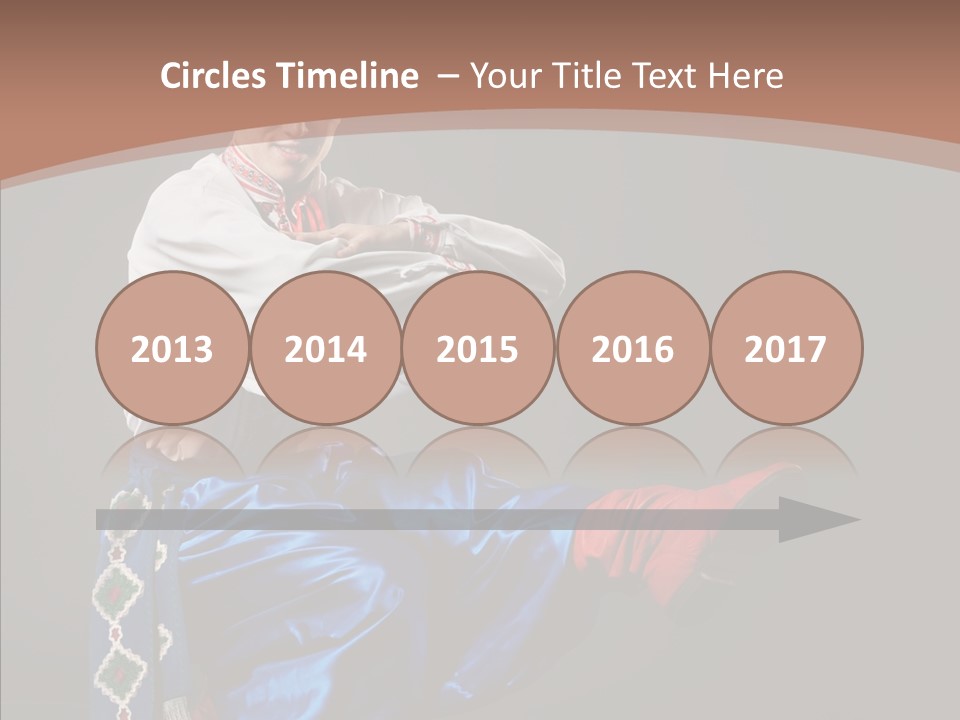 Alone Costume Young PowerPoint Template