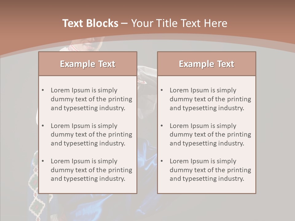Alone Costume Young PowerPoint Template