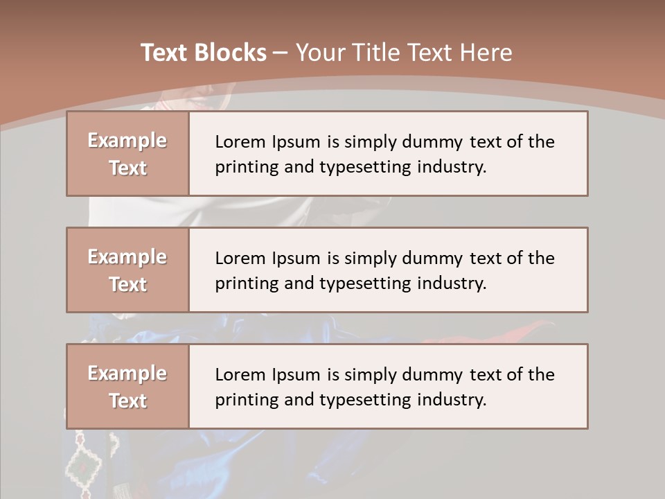 Alone Costume Young PowerPoint Template