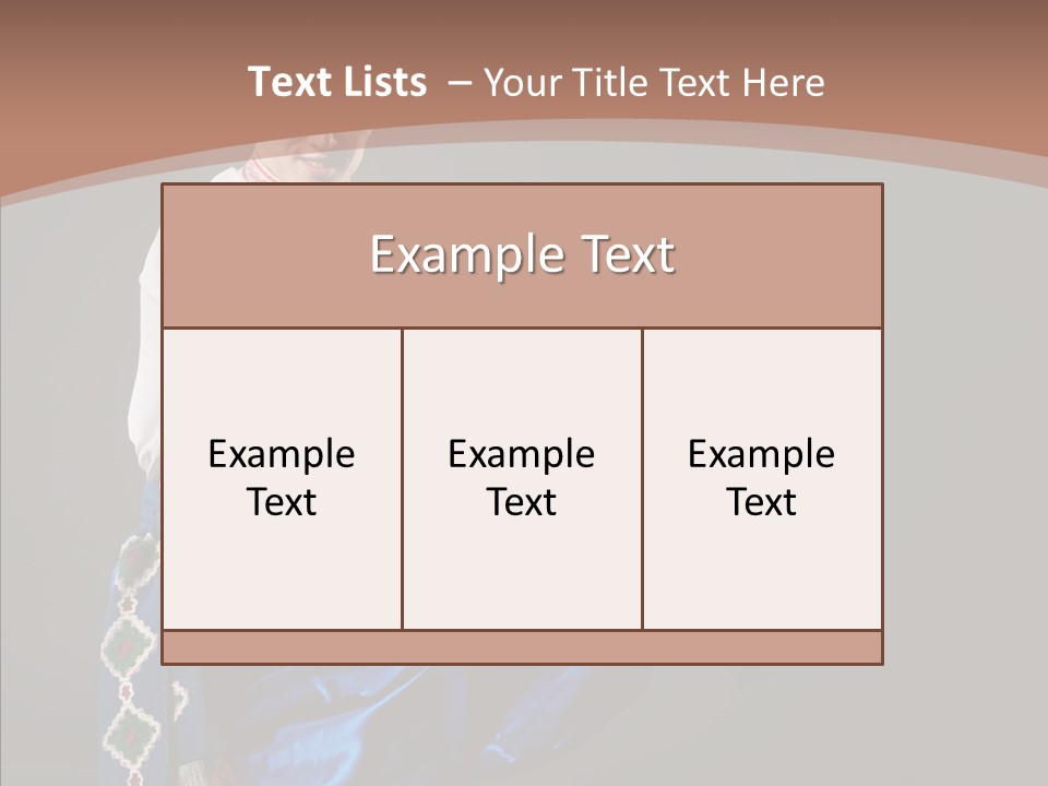 Alone Costume Young PowerPoint Template
