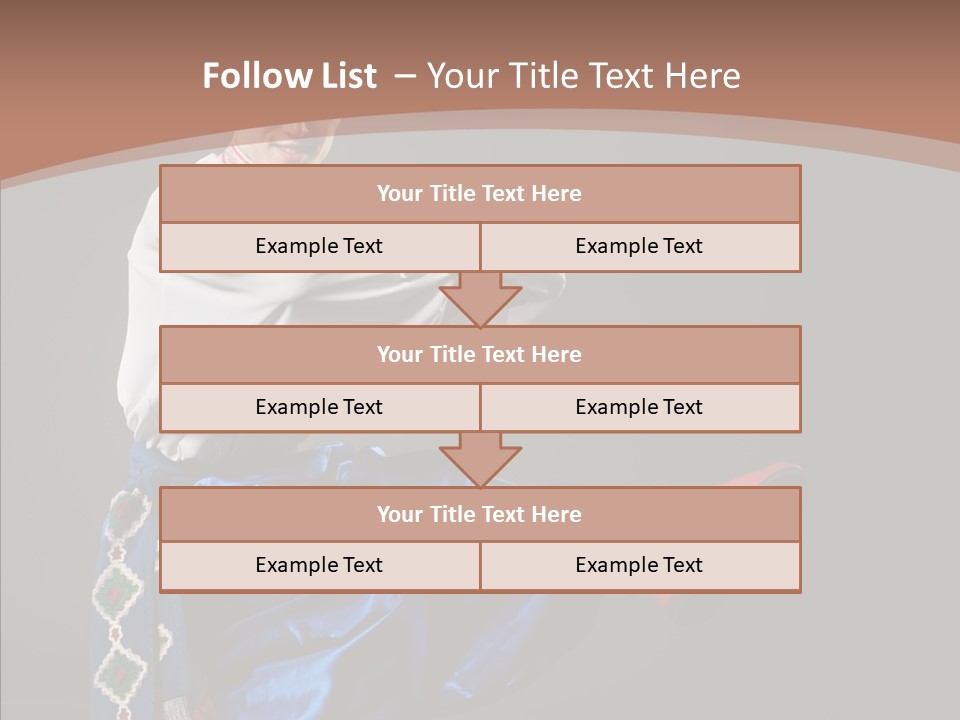 Alone Costume Young PowerPoint Template