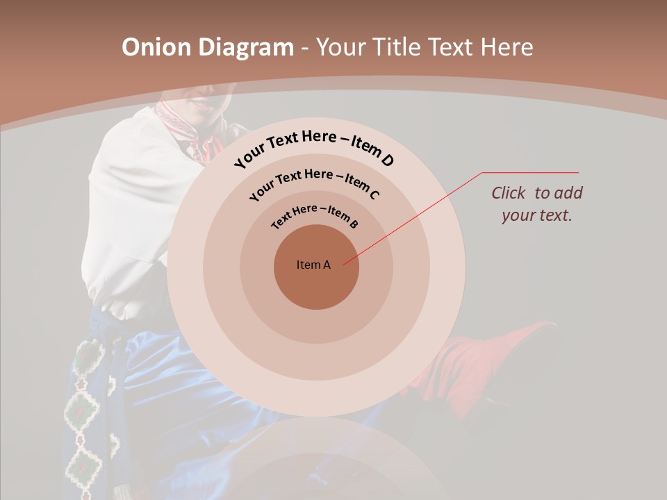 Alone Costume Young PowerPoint Template