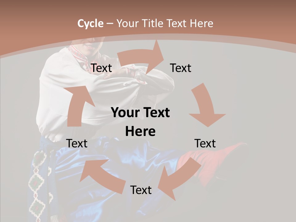 Alone Costume Young PowerPoint Template