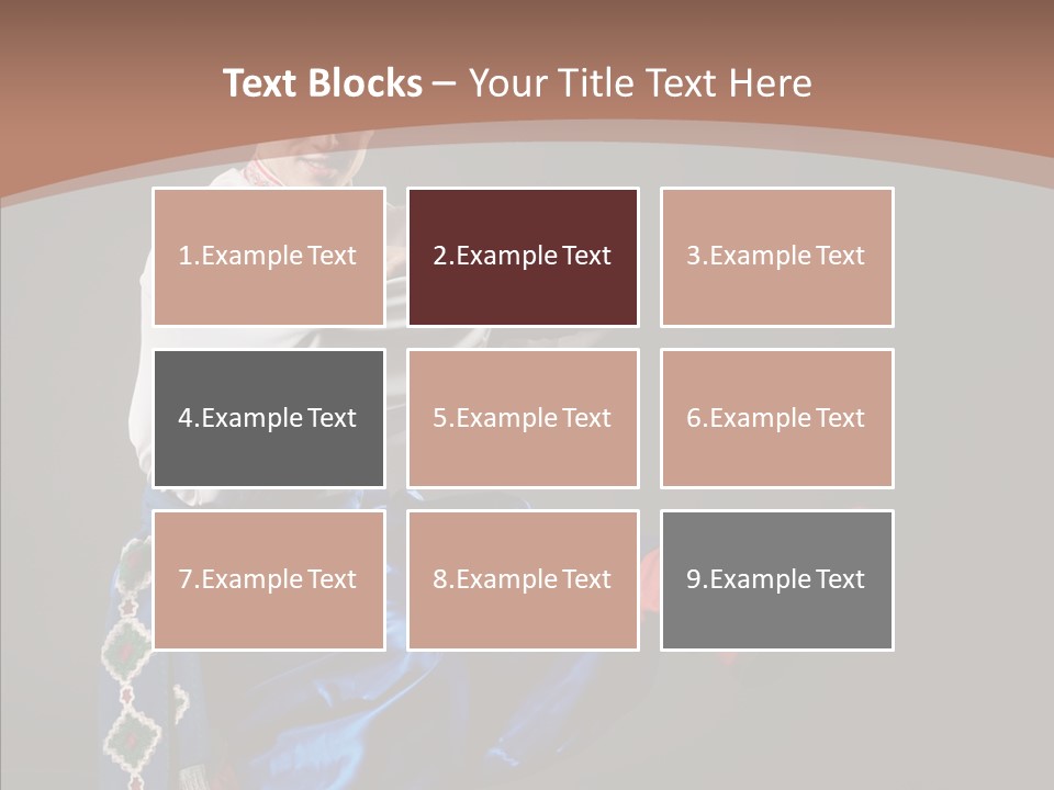 Alone Costume Young PowerPoint Template