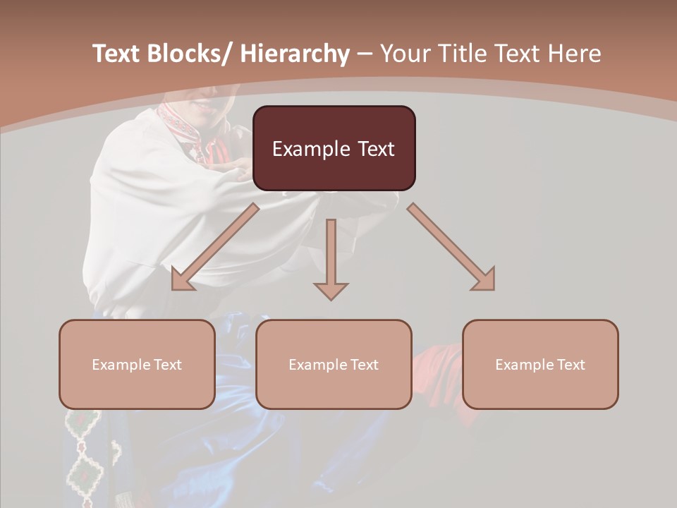 Alone Costume Young PowerPoint Template