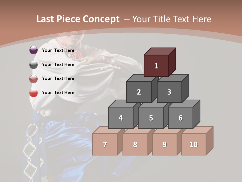 Alone Costume Young PowerPoint Template