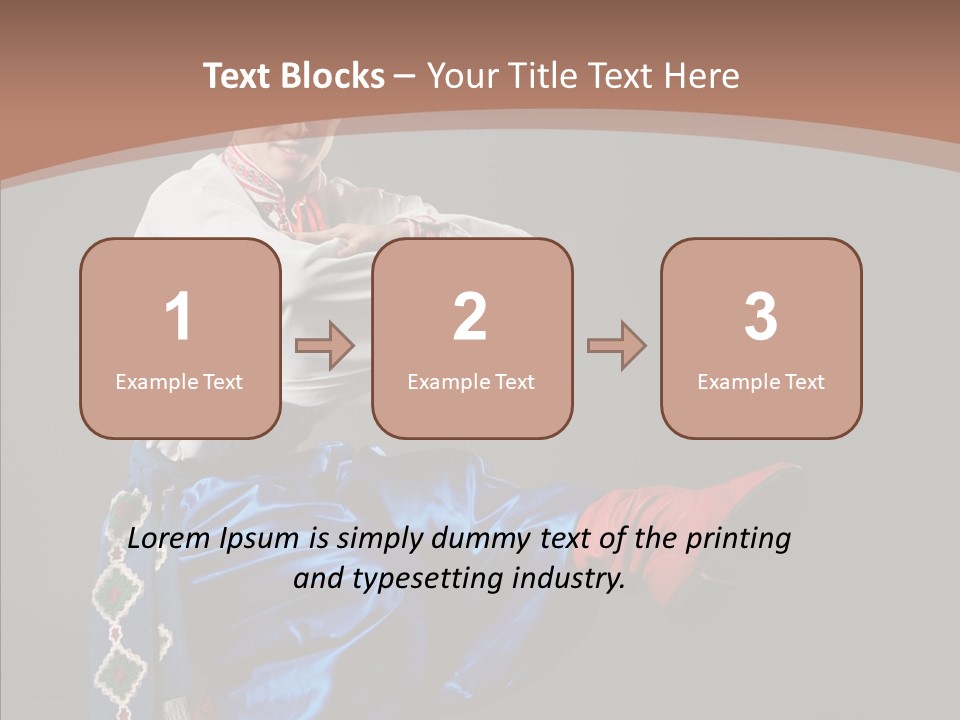 Alone Costume Young PowerPoint Template
