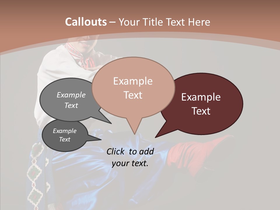 Alone Costume Young PowerPoint Template