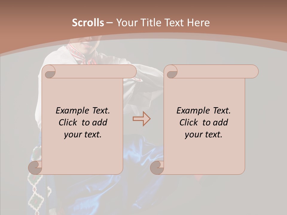 Alone Costume Young PowerPoint Template