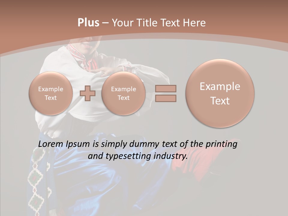 Alone Costume Young PowerPoint Template