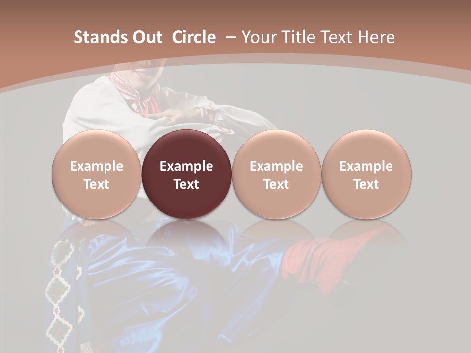 Alone Costume Young PowerPoint Template