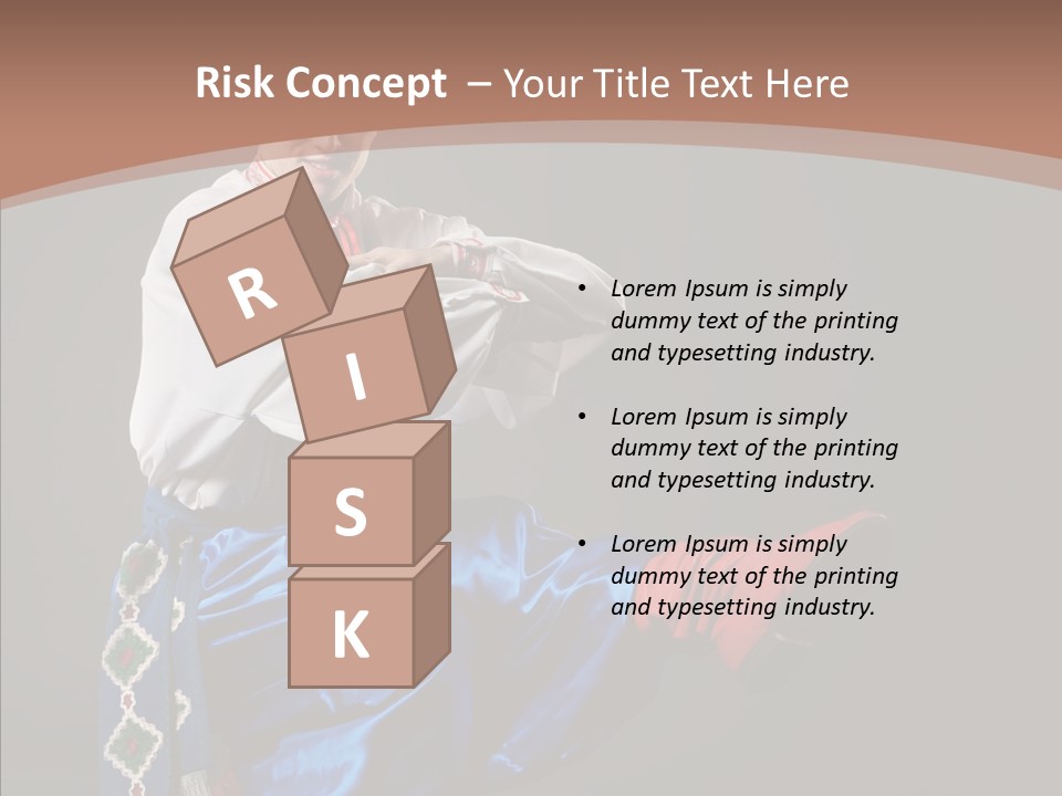 Alone Costume Young PowerPoint Template