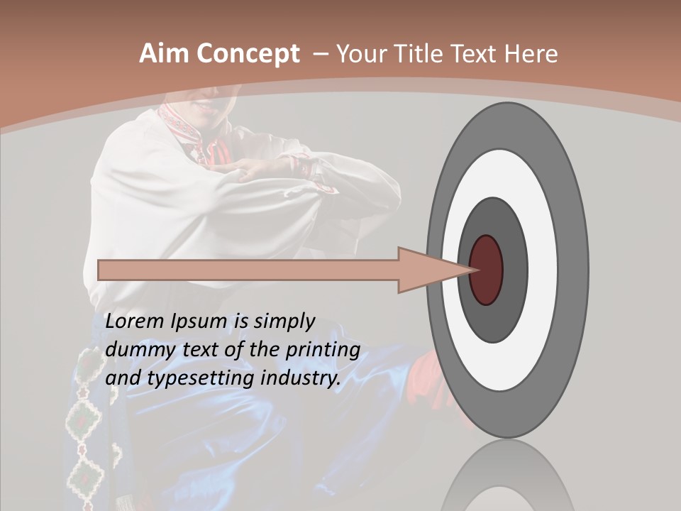 Alone Costume Young PowerPoint Template