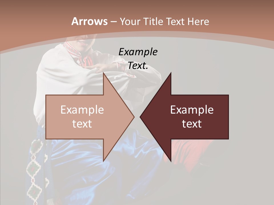 Alone Costume Young PowerPoint Template