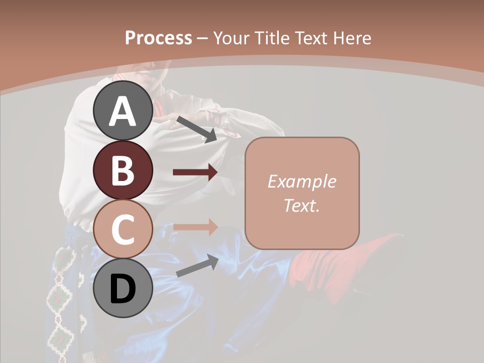 Alone Costume Young PowerPoint Template