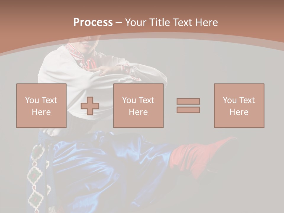 Alone Costume Young PowerPoint Template