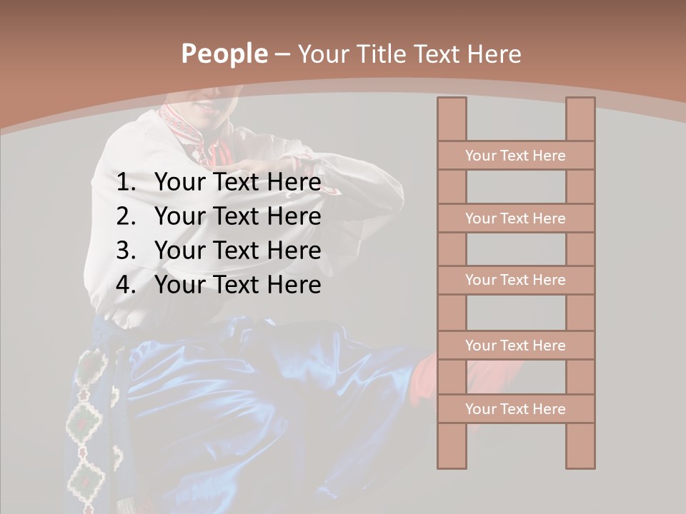 Alone Costume Young PowerPoint Template