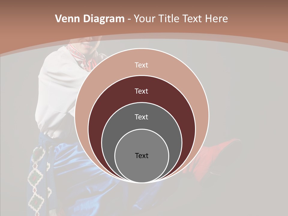 Alone Costume Young PowerPoint Template