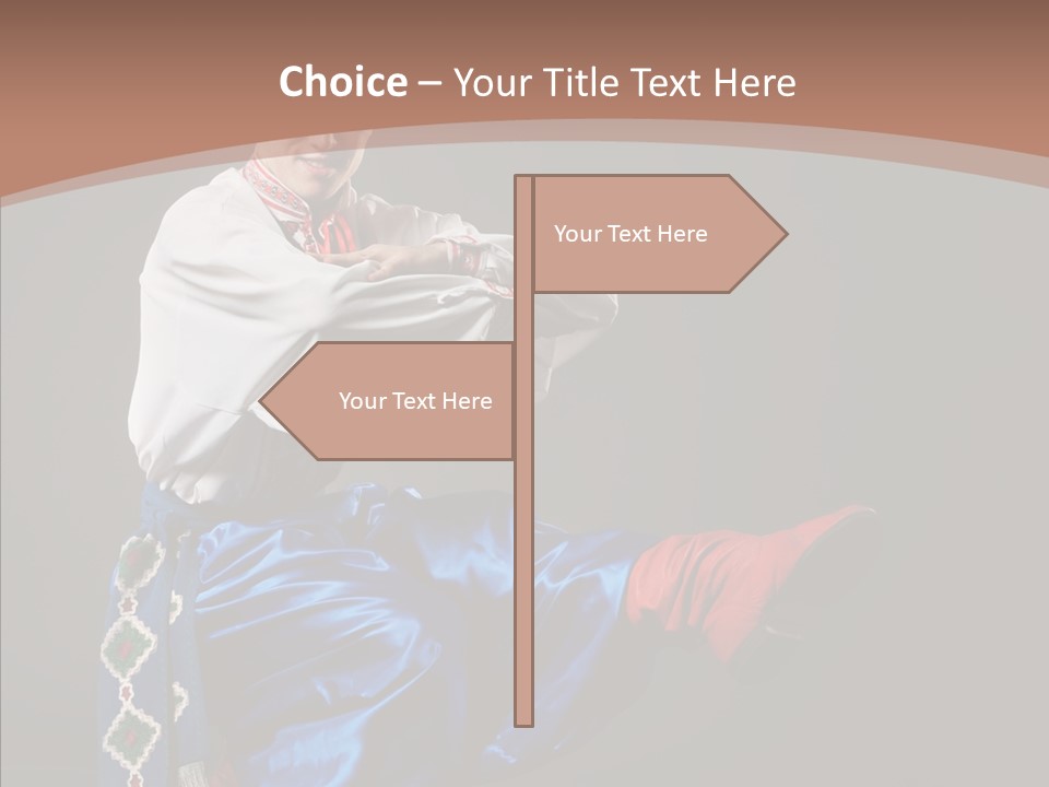 Alone Costume Young PowerPoint Template