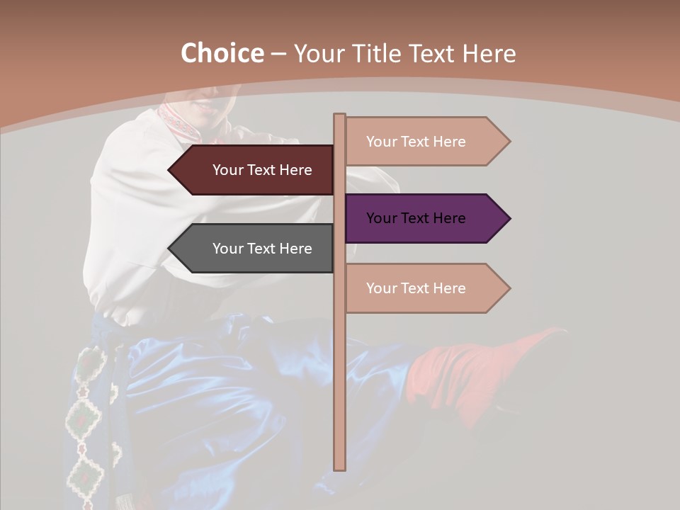 Alone Costume Young PowerPoint Template