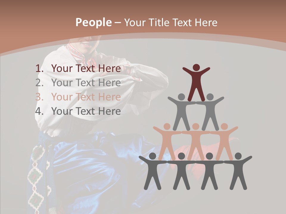 Alone Costume Young PowerPoint Template