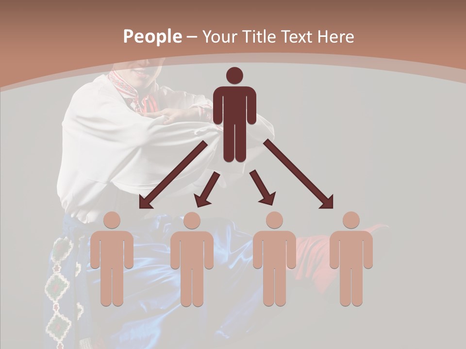 Alone Costume Young PowerPoint Template