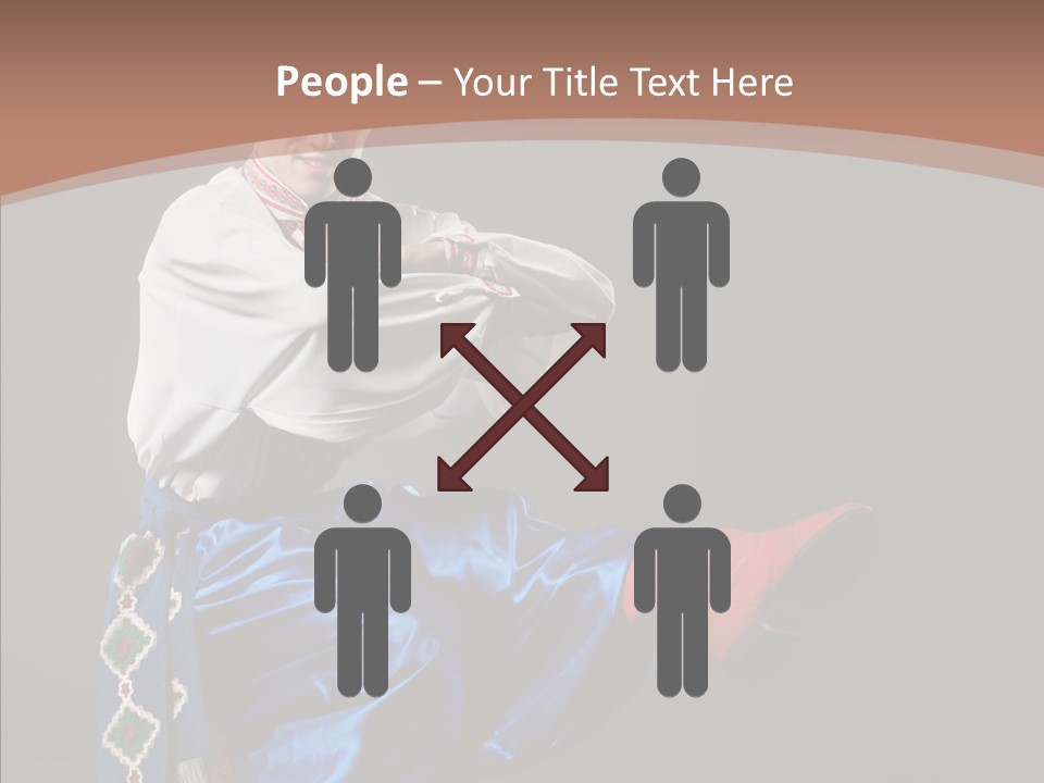 Alone Costume Young PowerPoint Template