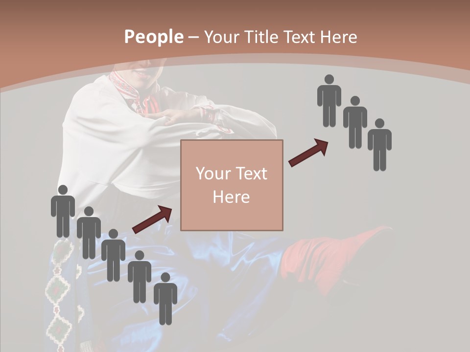 Alone Costume Young PowerPoint Template